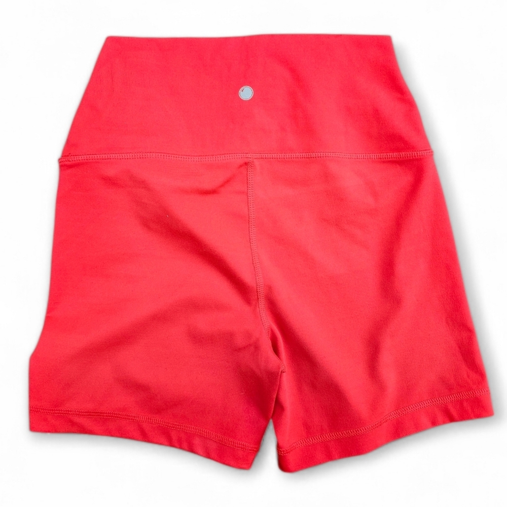 Yogalicious Lux Red High-Rise Biker Shorts, Size M - Picture 3 of 4